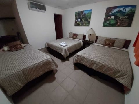 Triple Room | 1 bedroom, down comforters, Select Comfort beds, desk
