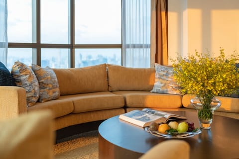 Tower Club Suite 2 Bedroom with Lounge | Living area | 32-inch LCD TV with cable channels, TV, pay movies