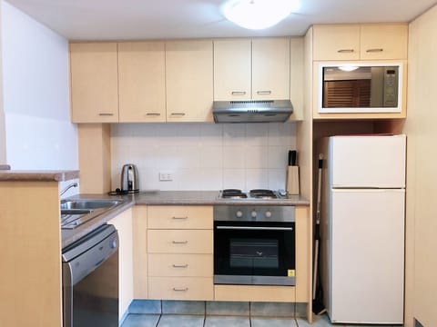 Standard Apartment, 1 Bedroom | Private kitchen | Full-size fridge, microwave, stovetop, dishwasher