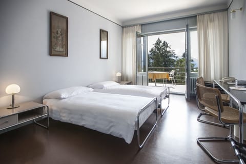 Hypo-allergenic bedding, desk, laptop workspace, iron/ironing board