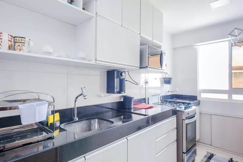 Apartment | Private kitchen | Fridge, microwave, oven, stovetop