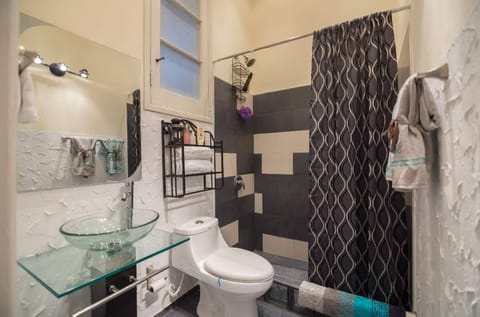 Deluxe Apartment | Bathroom | Shower, bidet, towels
