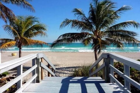 Beach nearby, beach umbrellas, beach towels