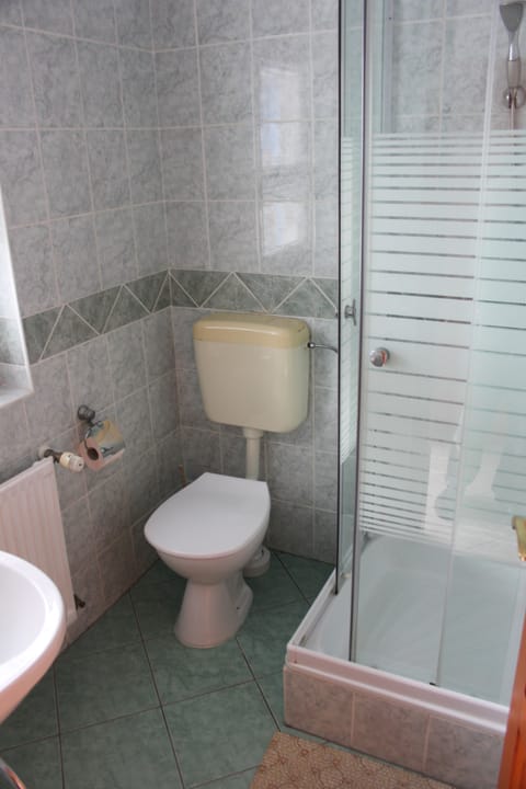 Single Room | Bathroom | Shower, hair dryer, towels