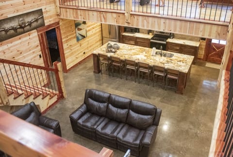 living area - view from upstairs