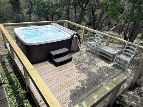 Nothing better than stargazing from the hot tub in our Dark Sky Community.  