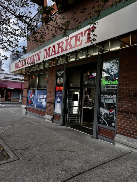 Grocery store at the 1st ave corner on same building
