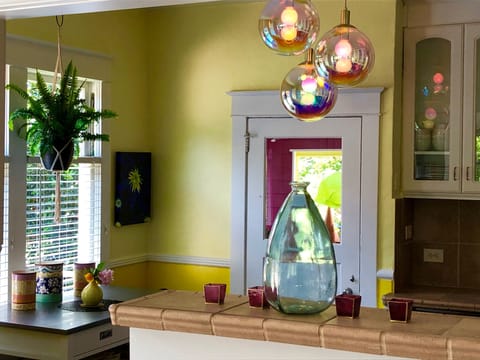 Stand up bar looking into the kitchen.