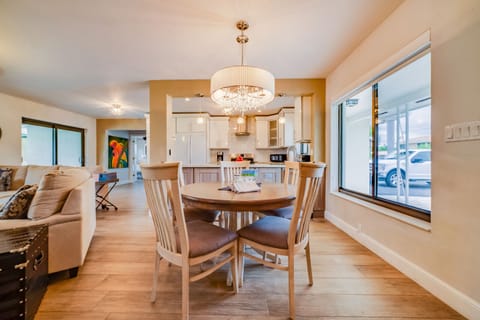 Dining area for (4) with intracostal and pool view