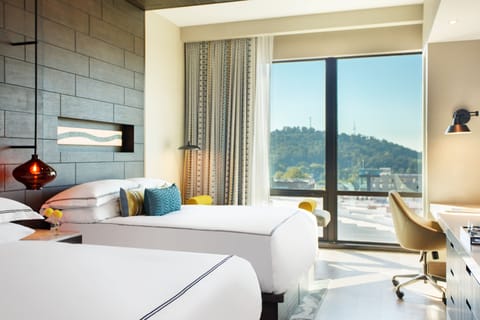 Room, 2 Queen Beds, Mountain View | Frette Italian sheets, premium bedding, down comforters, minibar