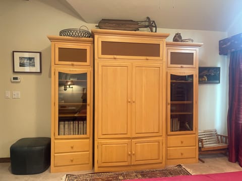 Jr. Primary armoire with smart T.V. - sound system.