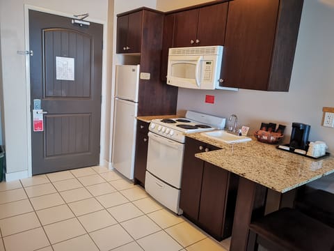 Kitchenette room, 2 king beds, non smoking | Private kitchen | Mini-fridge, microwave, toaster