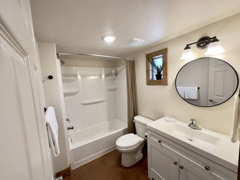 Premier Cabin | Bathroom | Free toiletries, towels, soap, shampoo