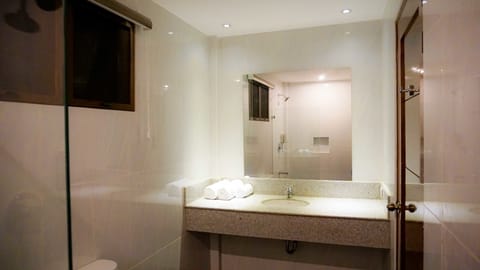 Superior Room | Bathroom | Shower, free toiletries, hair dryer, towels