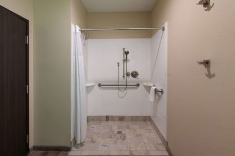 Studio Suite, 1 King Bed, Accessible, Non Smoking (Mobility,Hearing,Roll-In Shower) | Bathroom shower