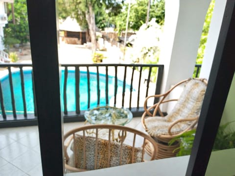 Deluxe Double Room, Pool View | Balcony