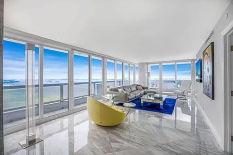 Penthouse, 2 Bedrooms, Bay View | Living area | 55-inch TV with cable channels, Netflix, streaming services