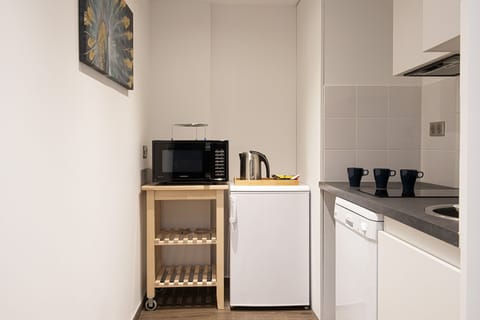 Superior Apartment (Family 6 People) | Private kitchen | Fridge, microwave, stovetop, coffee/tea maker