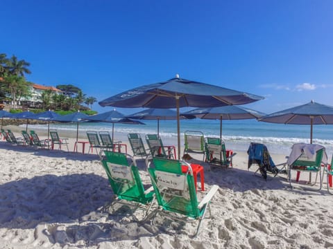 On the beach, white sand, beach bar