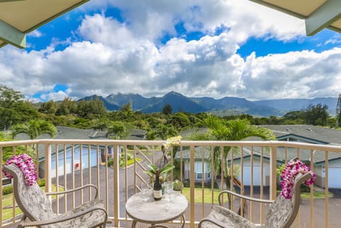 Enjoy breathtaking mountain views from the Nohea Villa's upstairs lanai.
