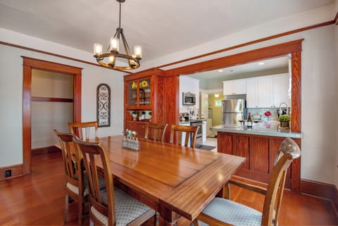 Dining Room | Hallway Opens to Beds & Baths