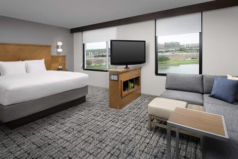 Premium Room, 1 King Bed, View | Premium bedding, down comforters, pillowtop beds, desk