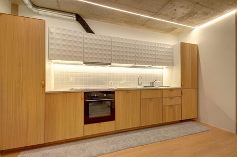 Kauno-Algirdo Luxury Vilnius Appartments | Private kitchenette | Fridge, microwave, oven, stovetop