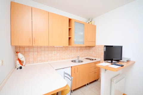 Studio (A1) | Private kitchen | Fridge, stovetop