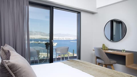 Superior Double Room, Sea View | Frette Italian sheets, premium bedding, memory foam beds, minibar