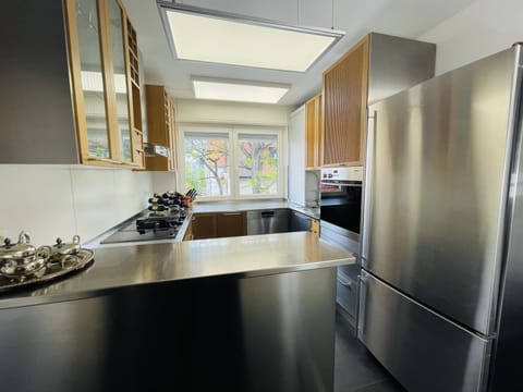 Superior Apartment | Private kitchen | Fridge, stovetop, dishwasher, espresso maker