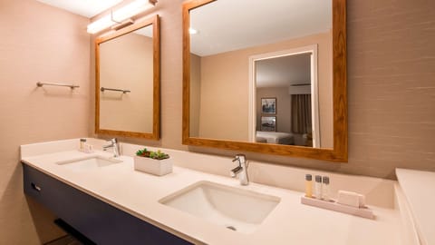 Suite, Multiple Beds, Non Smoking | Bathroom | Designer toiletries, hair dryer, towels, soap