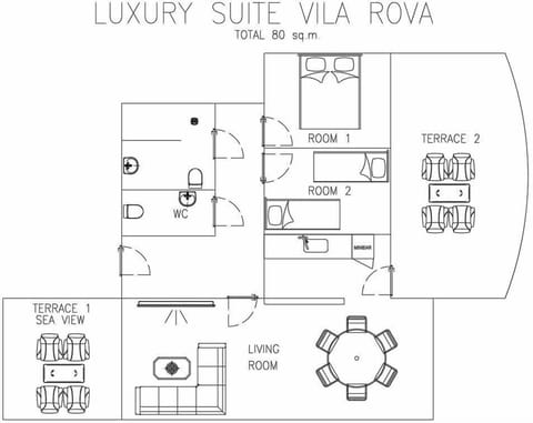 Luxury Suite, Terrace (Vila Rova) | 1 bedroom, premium bedding, minibar, in-room safe