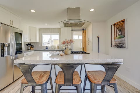 Third floor kitchen and powder bathroom