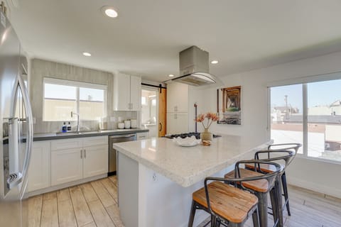 Third floor kitchen and powder bathroom