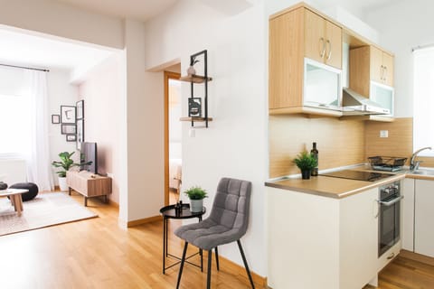 Apartment, 1 Bedroom | Private kitchen | Full-size fridge, oven, stovetop, espresso maker
