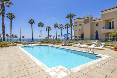 Swim and Watch Sunset - community pool