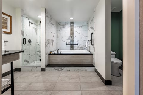 Free toiletries, hair dryer, towels