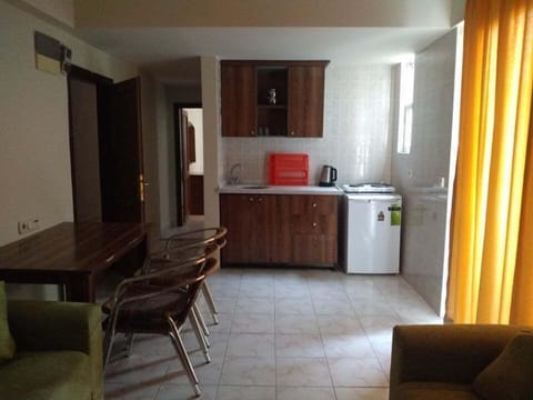 Family Apartment | Private kitchenette | Fridge, electric kettle