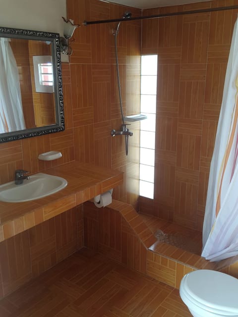 Classic Double Room | Bathroom | Shower, rainfall showerhead, free toiletries, hair dryer