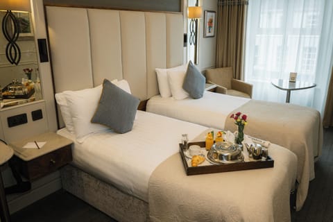 Deluxe Twin Room | Desk, iron/ironing board, free WiFi, bed sheets