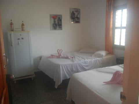 Romantic Double Room, 2 Double Beds | Free WiFi, bed sheets