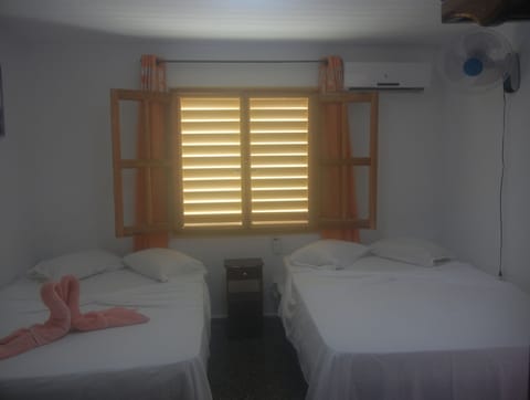 Romantic Double Room, 2 Double Beds | Free WiFi, bed sheets