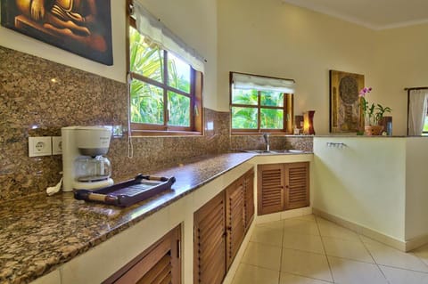 Large kitchen and even better a team which can cook all your meals!