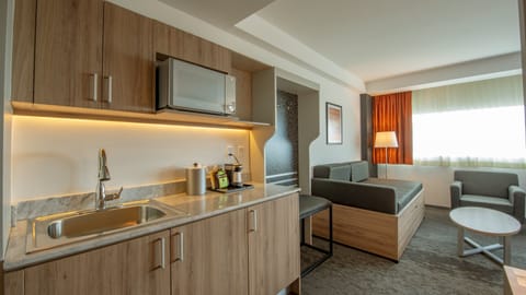 Suite, 1 King Bed | Minibar, in-room safe, individually furnished, desk