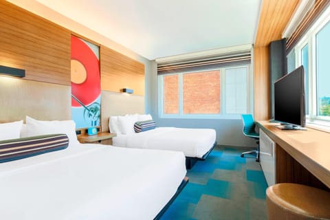 Room, 2 Queen Beds, Non Smoking (aloft) | Hypo-allergenic bedding, pillowtop beds, in-room safe, desk