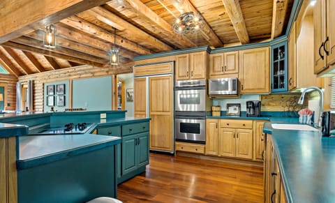Gorgeous kitchen with plenty of storage.