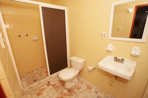 Basic Twin Room | Bathroom | Shower, rainfall showerhead, free toiletries, towels