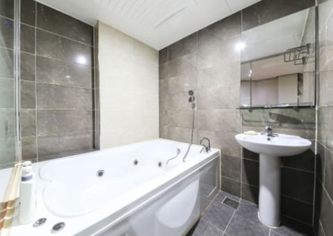 Premium Room | Bathroom | Free toiletries, hair dryer, towels