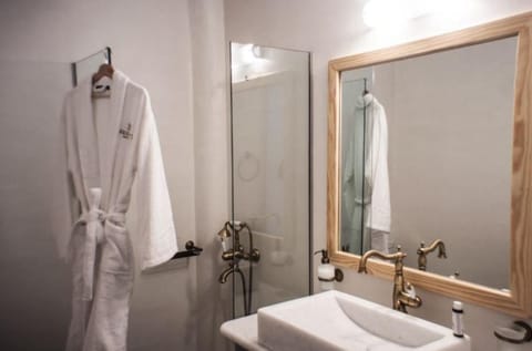 Standard Double Room | Bathroom | Shower, free toiletries, hair dryer, bathrobes