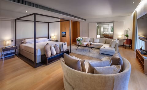 Presidential Suite (The Spatio) | Egyptian cotton sheets, premium bedding, down comforters, minibar